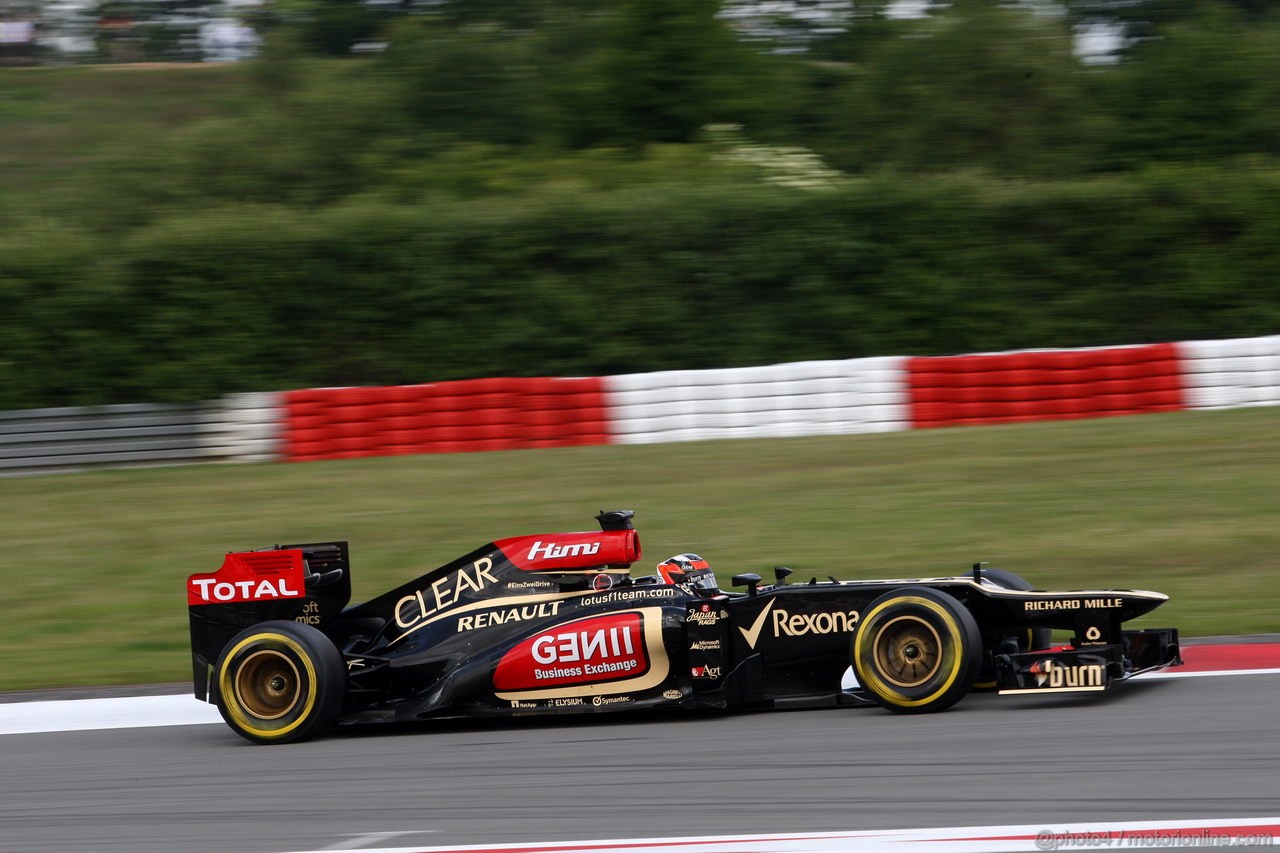 GP GERMANIA, 06.07.2013- Prove Libere 3, Kimi Raikkonen (FIN) Lotus F1 Team E21 