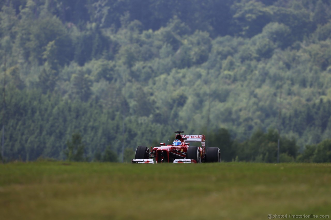 GP GERMANIA, 06.07.2013- Prove Libere 3, Fernando Alonso (ESP) Ferrari F138 