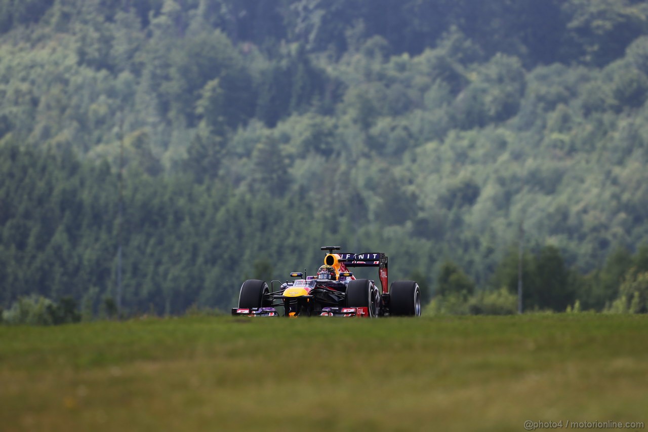 GP GERMANIA, 06.07.2013- Prove Libere 3, Sebastian Vettel (GER) Red Bull Racing RB9 