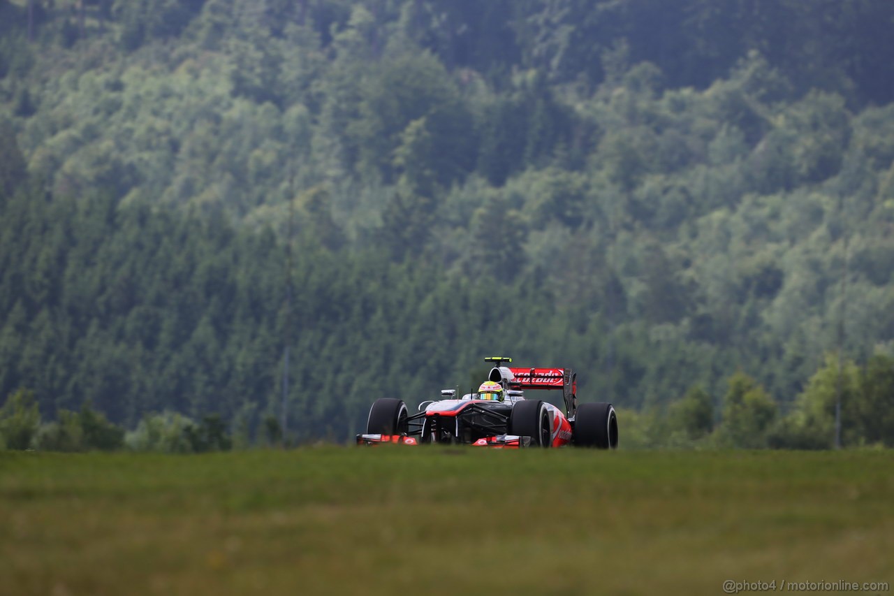 GP GERMANIA, 06.07.2013- Prove Libere 3, Sergio Perez (MEX) McLaren MP4-28 