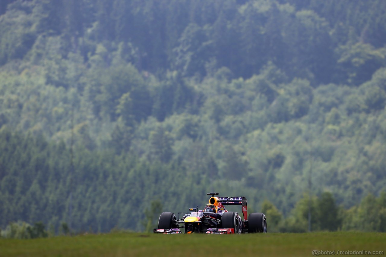 GP GERMANIA, 06.07.2013- Prove Libere 3, Sebastian Vettel (GER) Red Bull Racing RB9 