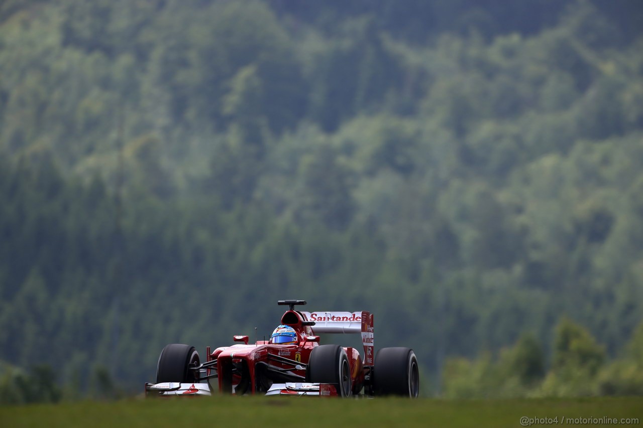 GP GERMANIA, 06.07.2013- Prove Libere 3, Fernando Alonso (ESP) Ferrari F138 