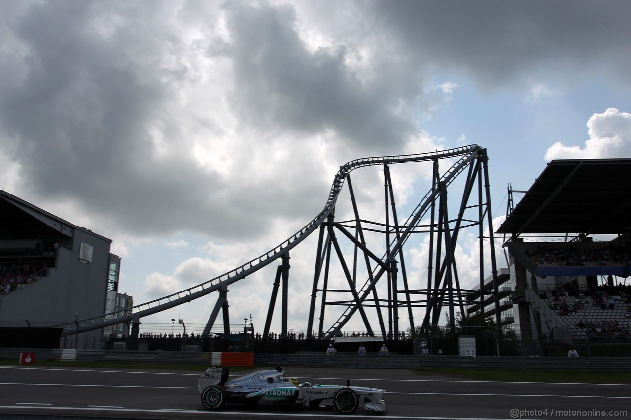 GP GERMANIA, 06.07.2013- Prove Libere 3, Nico Rosberg (GER) Mercedes AMG F1 W04 