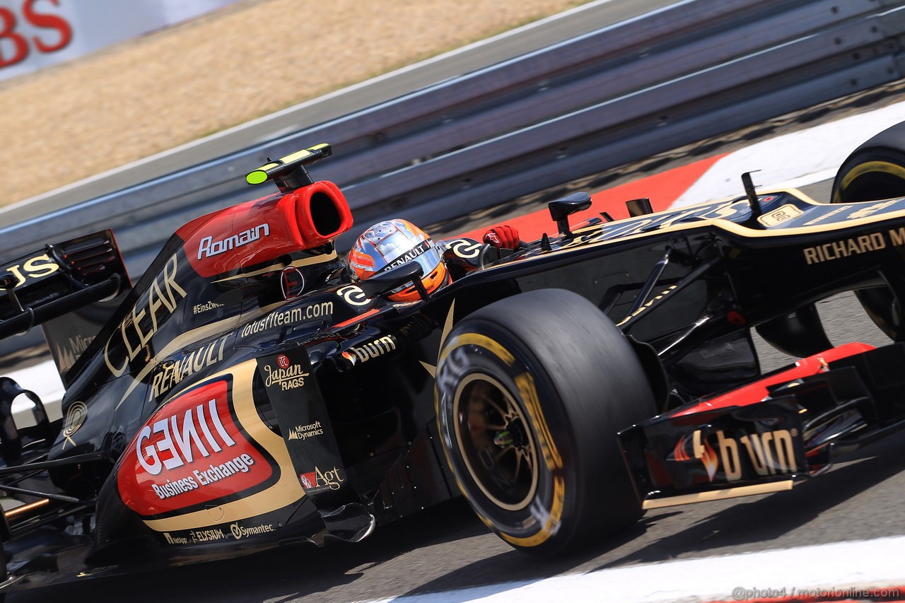 GP GERMANIA, 06.07.2013- Prove Libere 3, Romain Grosjean (FRA) Lotus F1 Team E21 