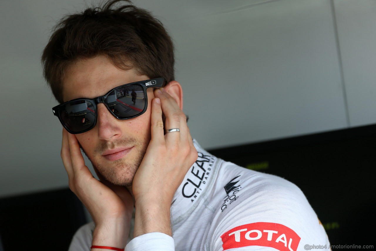GP GERMANIA, 06.07.2013- Prove Libere 3, Romain Grosjean (FRA) Lotus F1 Team E21 