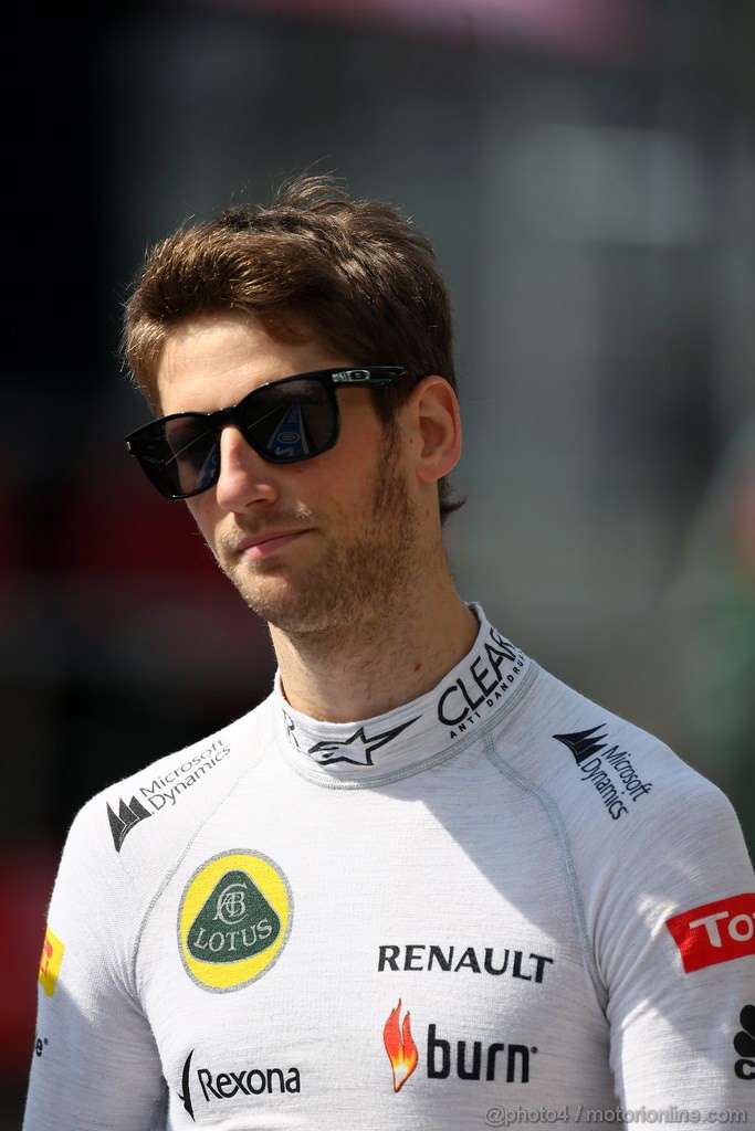 GP GERMANIA, 06.07.2013- Prove Libere 3, Romain Grosjean (FRA) Lotus F1 Team E21 