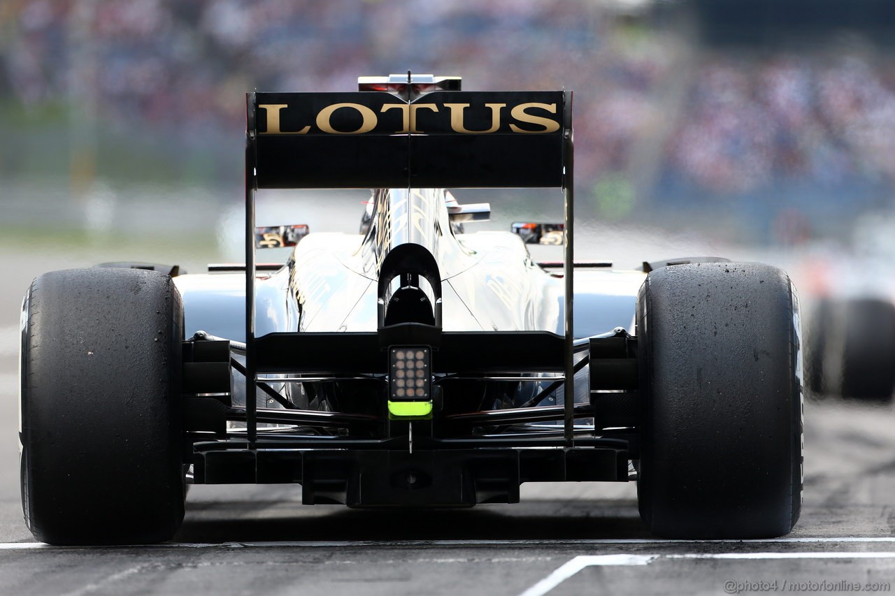 GP GERMANIA, 06.07.2013- Prove Libere 3, Kimi Raikkonen (FIN) Lotus F1 Team E21 