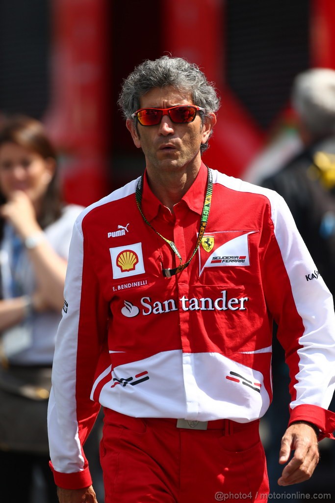 GP GERMANIA, 06.07.2013- Prove Libere 3, Edoardo Bendinelli (ITA), Personal trainer of Fernando Alonso (ESP) Ferrari F138 