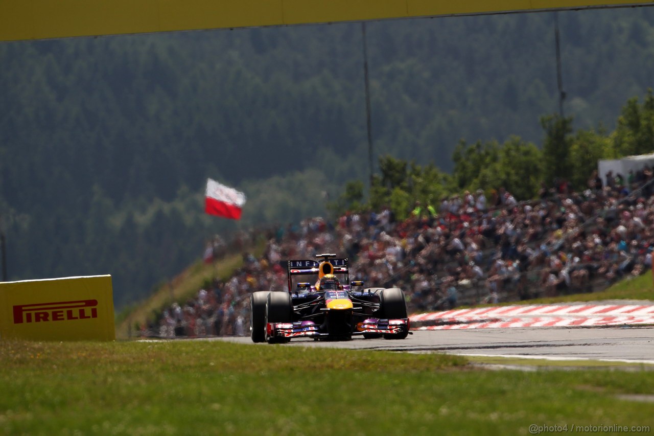GP GERMANIA, 06.07.2013- Qualifiche, Sebastian Vettel (GER) Red Bull Racing RB9 