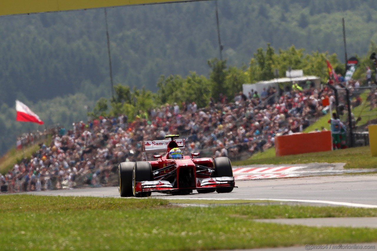 GP GERMANIA, 06.07.2013- Qualifiche, Felipe Massa (BRA) Ferrari F138 