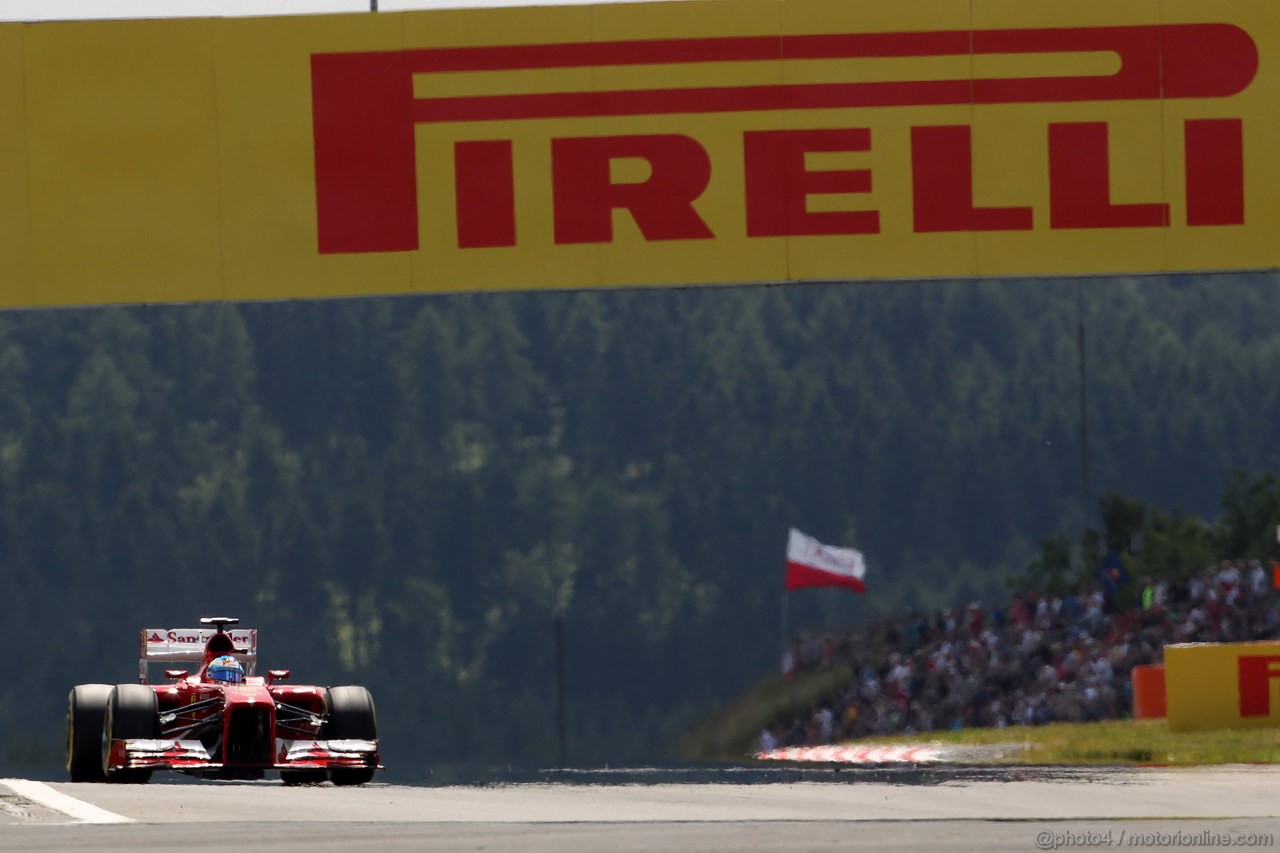 GP GERMANIA, 06.07.2013- Qualifiche, Fernando Alonso (ESP) Ferrari F138 