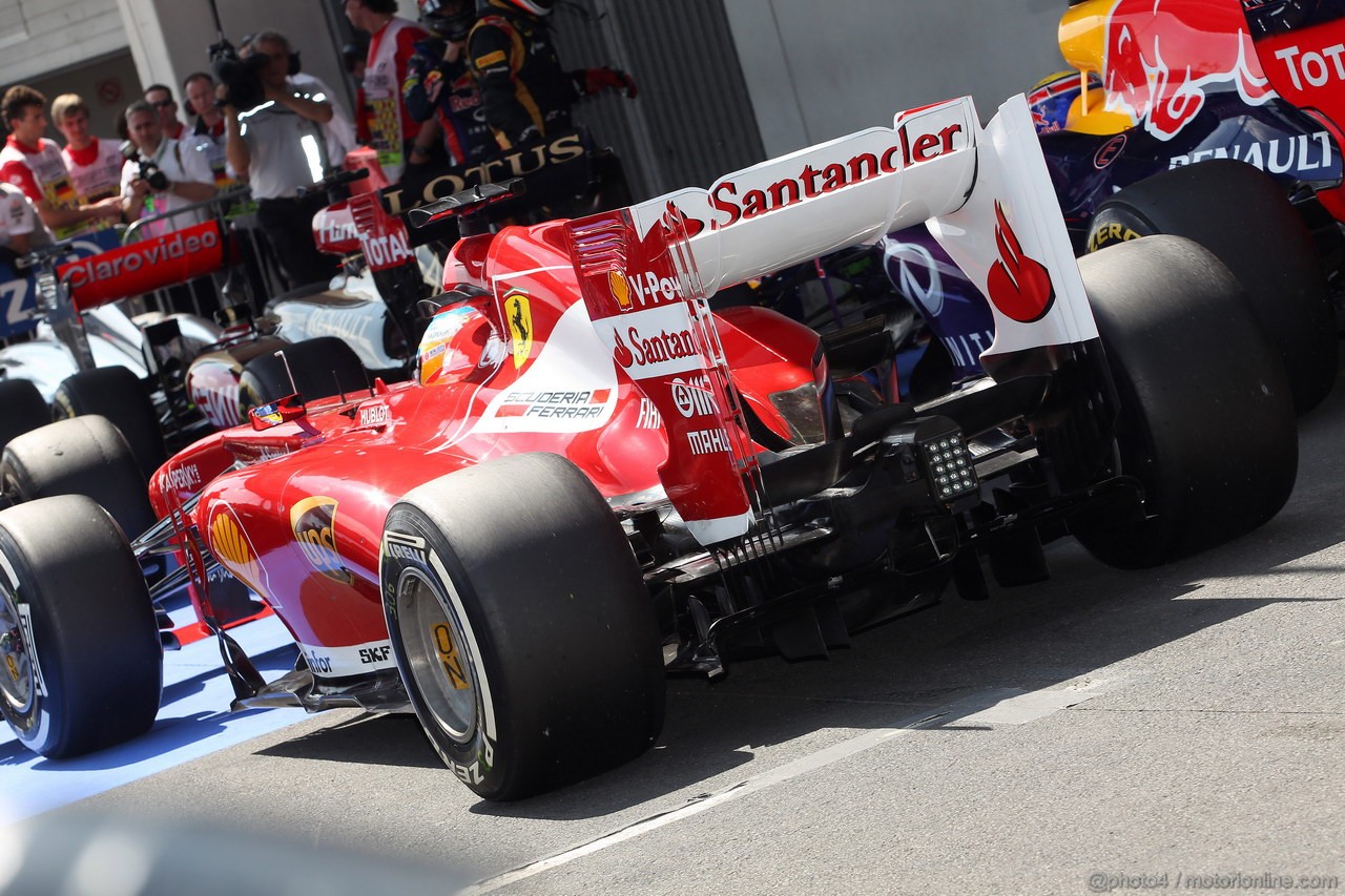 GP GERMANIA, 06.07.2013- Qualifiche, Fernando Alonso (ESP) Ferrari F138 