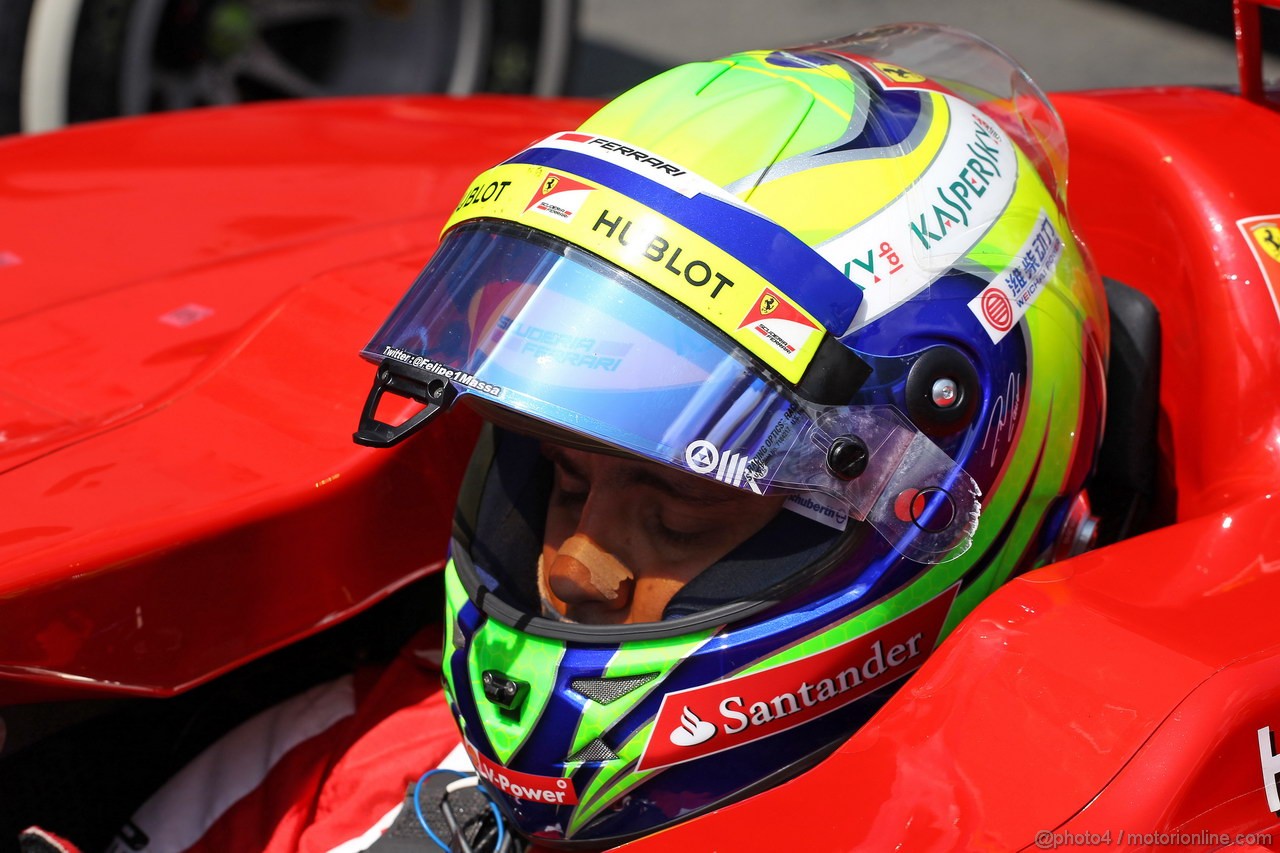 GP GERMANIA, 06.07.2013- Qualifiche, Felipe Massa (BRA) Ferrari F138 