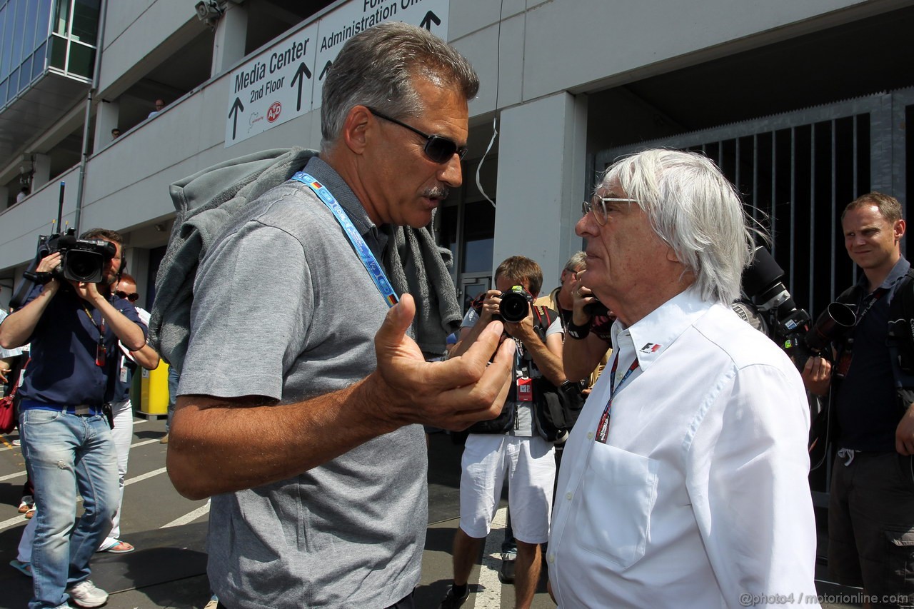 GP GERMANIA, 06.07.2013- Qualifiche, Mario Theissen, BMW e Bernie Ecclestone (GBR), President e CEO of Formula One Management  