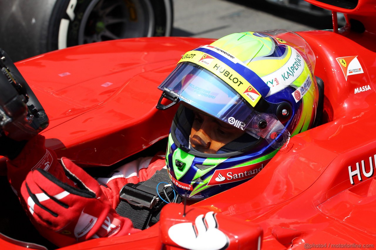 GP GERMANIA, 06.07.2013- Qualifiche, Felipe Massa (BRA) Ferrari F138 