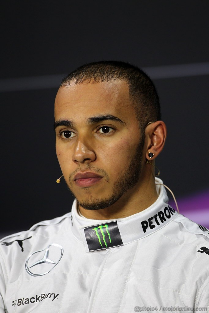GP GERMANIA, 06.07.2013- Qualifiche, Conferenza Stampa, Lewis Hamilton (GBR) Mercedes AMG F1 W04 