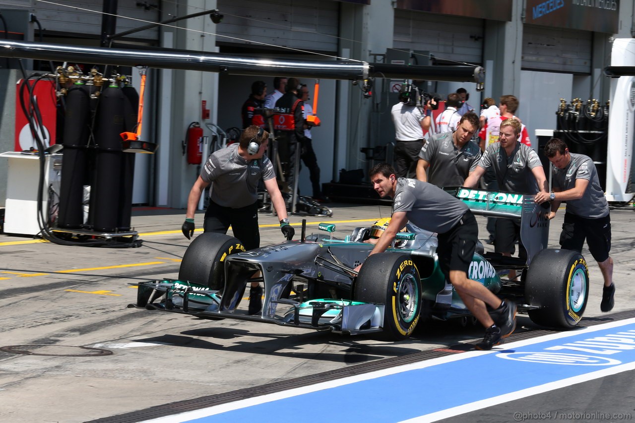 GP GERMANIA, 06.07.2013- Qualifiche, Lewis Hamilton (GBR) Mercedes AMG F1 W04 