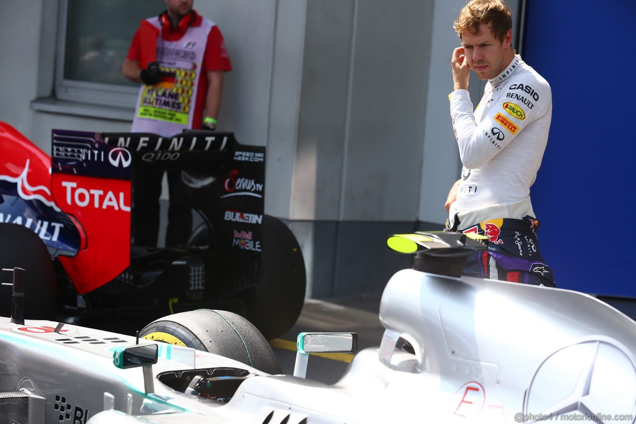 GP GERMANIA, 06.07.2013- Qualifiche, Sebastian Vettel (GER) Red Bull Racing RB9 