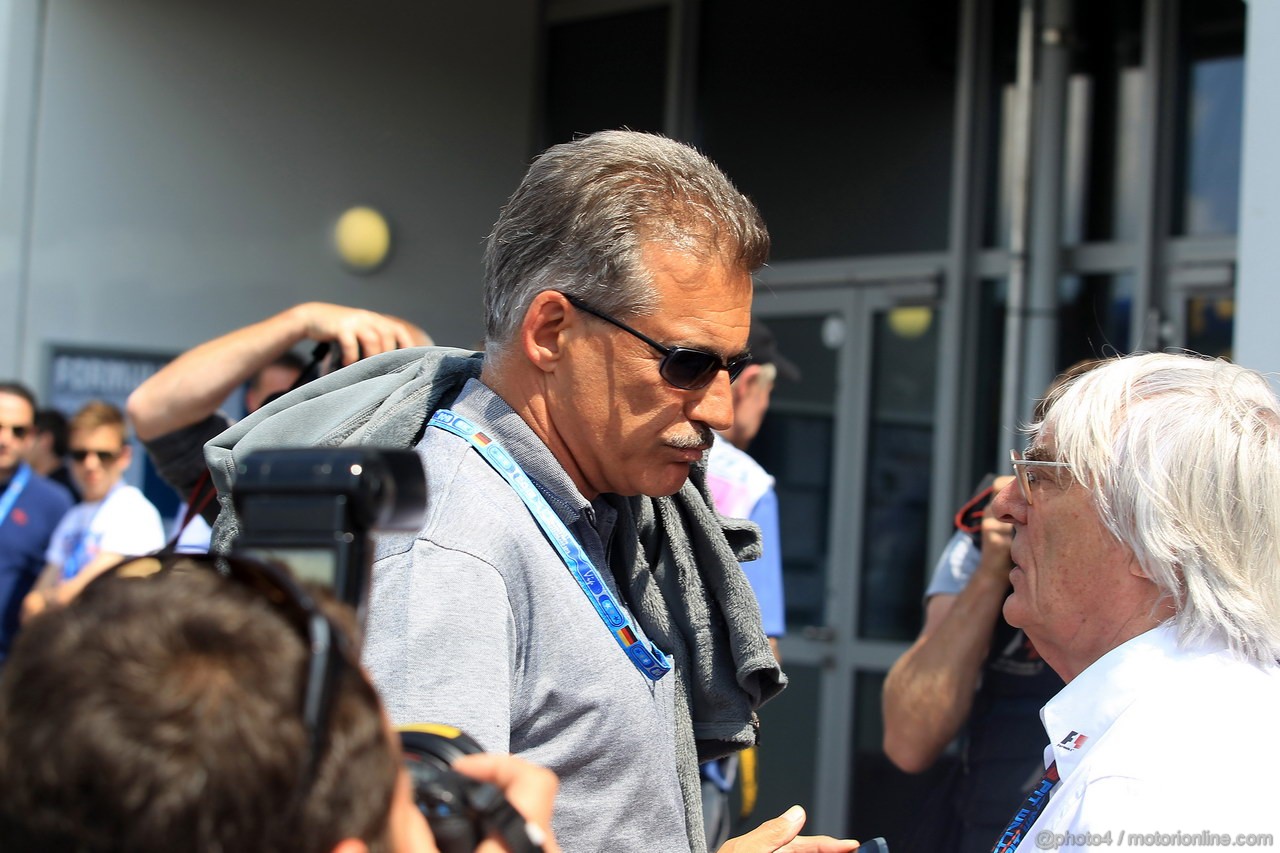 GP GERMANIA, 06.07.2013- Qualifiche, Mario Theissen, BMW e Bernie Ecclestone (GBR), President e CEO of Formula One Management  