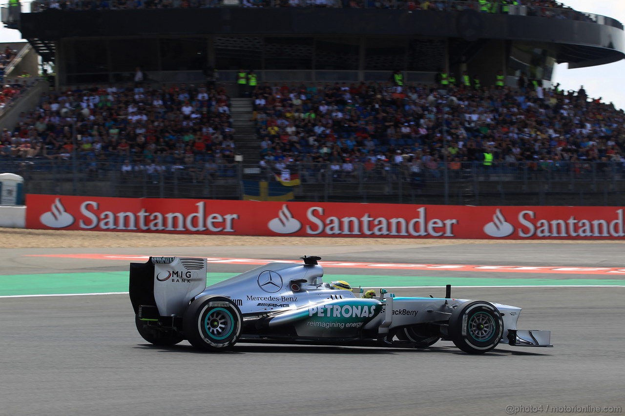 GP GERMANIA, 06.07.2013- Qualifiche, Nico Rosberg (GER) Mercedes AMG F1 W04 