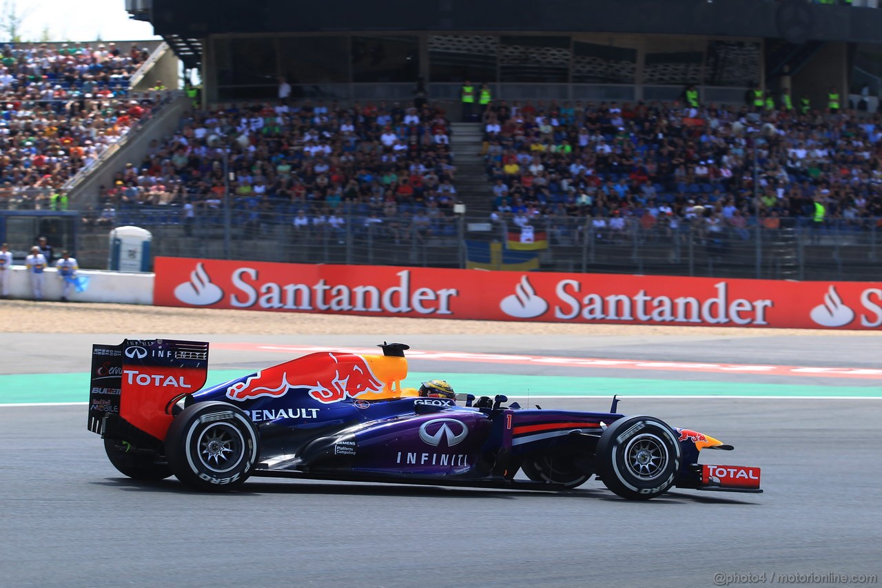 GP GERMANIA, 06.07.2013- Qualifiche, Sebastian Vettel (GER) Red Bull Racing RB9 