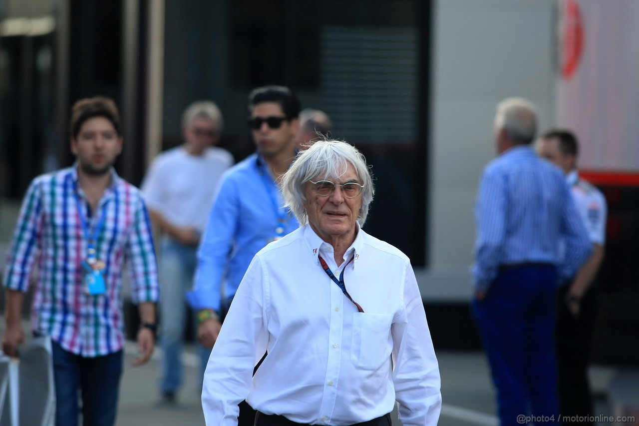 GP GERMANIA, 06.07.2013- Qualifiche, Bernie Ecclestone (GBR), President e CEO of Formula One Management  