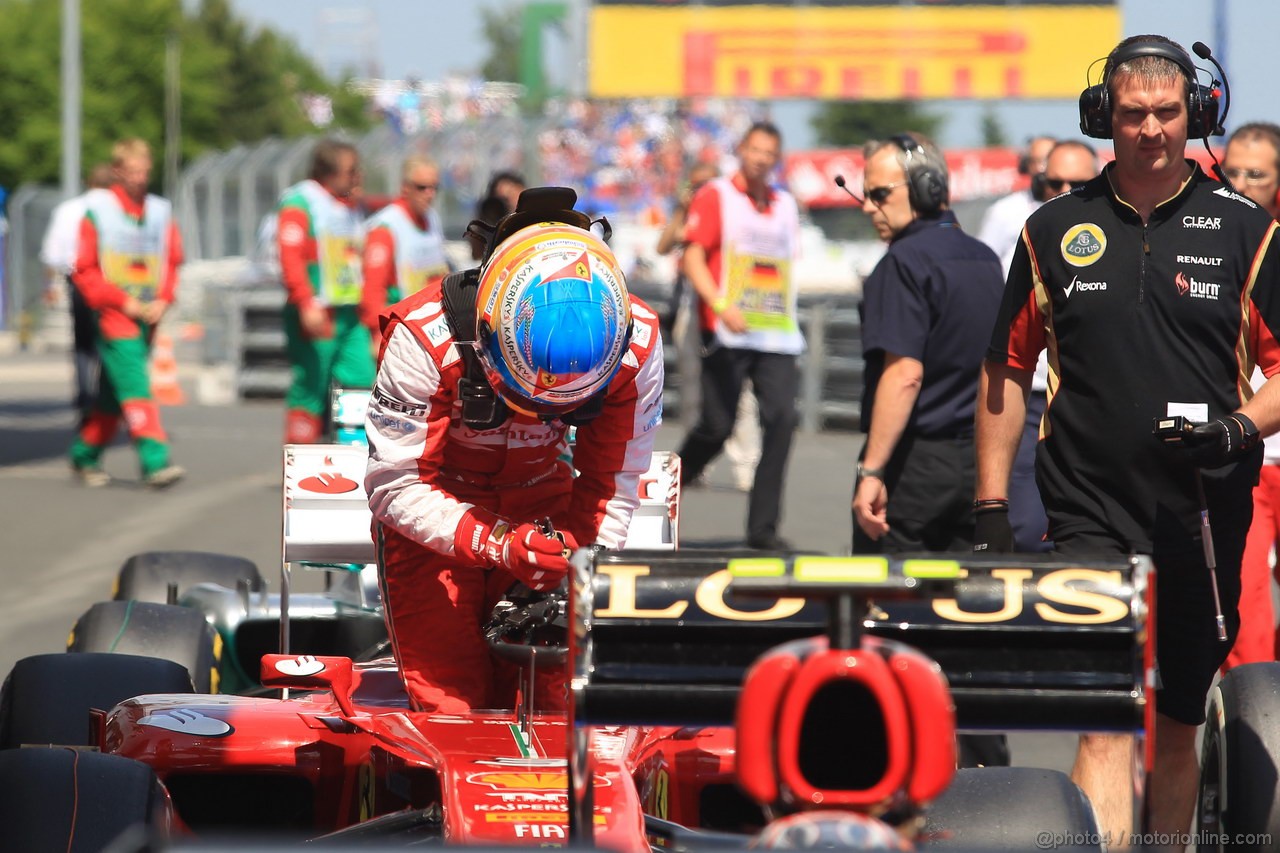 GP GERMANIA, 06.07.2013- Qualifiche, Fernando Alonso (ESP) Ferrari F138 