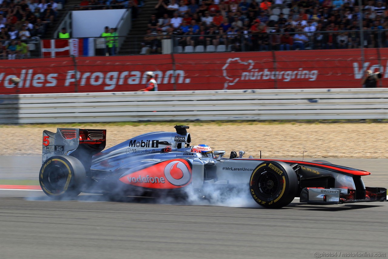 GP GERMANIA, 06.07.2013- Qualifiche, Jenson Button (GBR) McLaren Mercedes MP4-28 