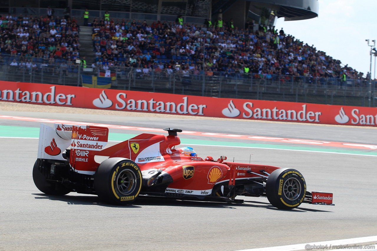 GP GERMANIA, 06.07.2013- Qualifiche, Fernando Alonso (ESP) Ferrari F138 