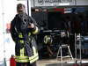 GP GERMANIA, 06.07.2013- Firemen were called to the Williams garage after they suffered a KERS fire.