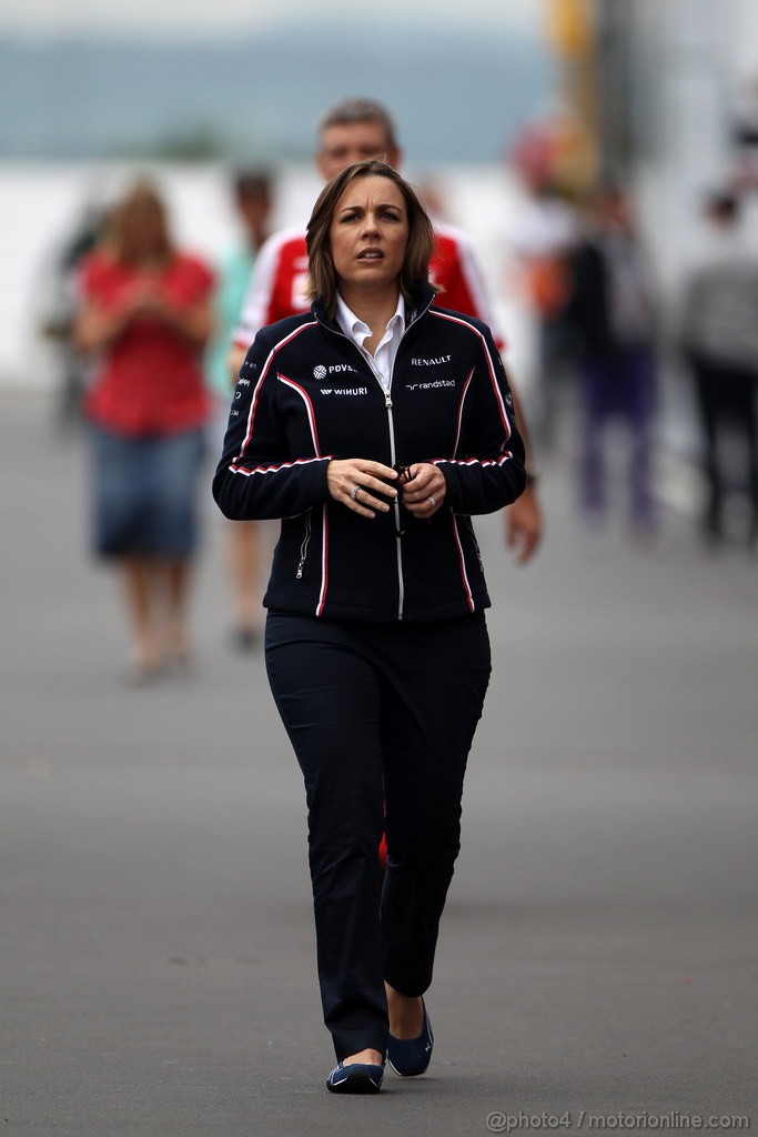 GP GERMANIA, 05.07.2013- Claire Williams (GBR) Williams Deputy Team Principal. 