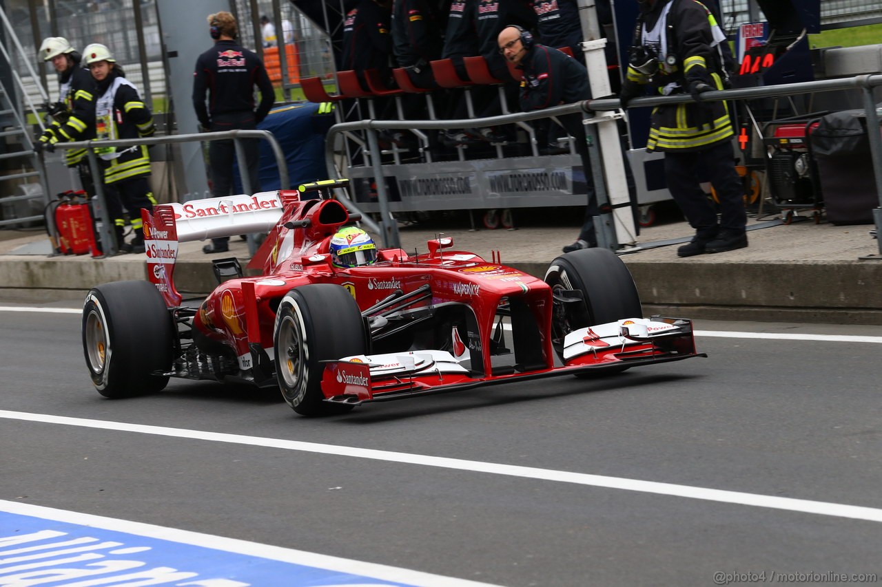 GP GERMANIA, 05.07.2013- Prove Libere 1, Felipe Massa (BRA) Ferrari F138 