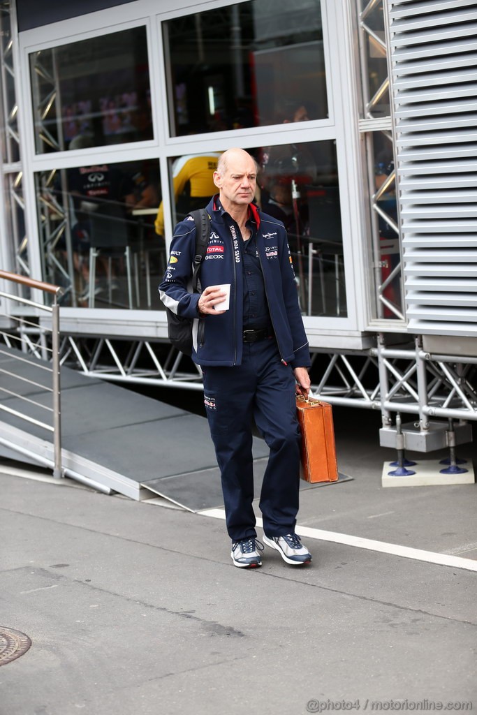 GP GERMANIA, 05.07.2013- Prove Libere 1, Adrian Newey (GBR), Red Bull Racing , Technical Operations Director 