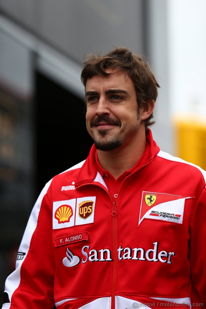 GP GERMANIA, 05.07.2013- Prove Libere 1, Fernando Alonso (ESP) Ferrari F138 