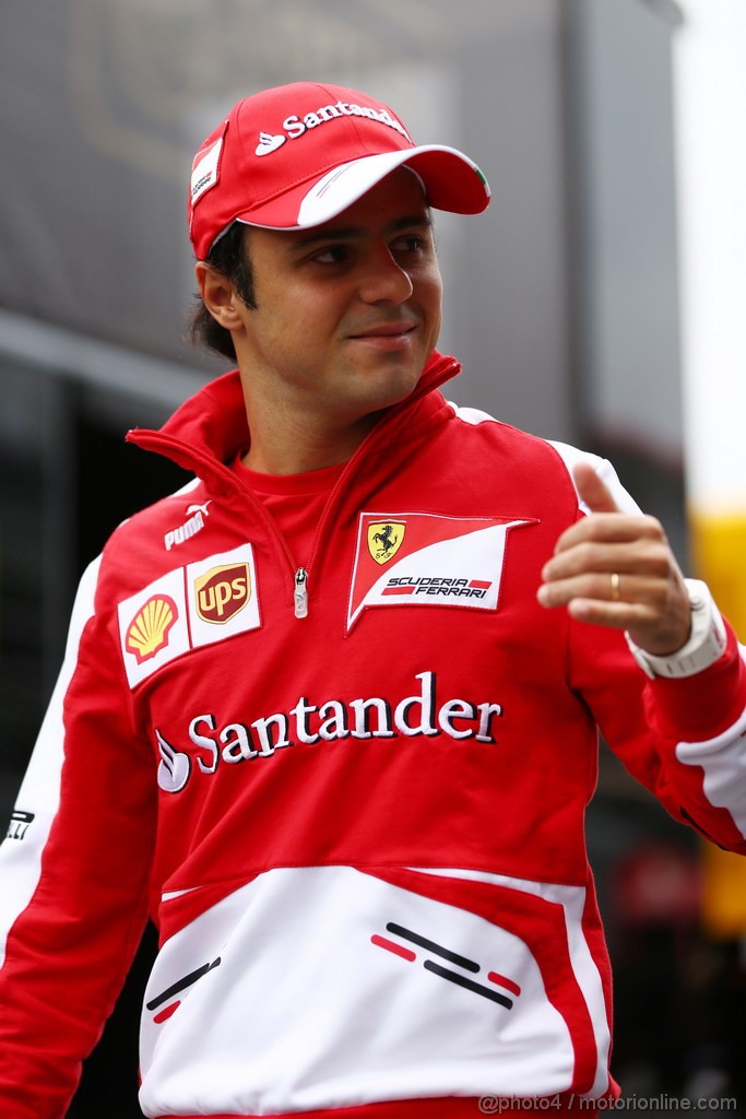GP GERMANIA, 05.07.2013- Prove Libere 1, Felipe Massa (BRA) Ferrari F138 