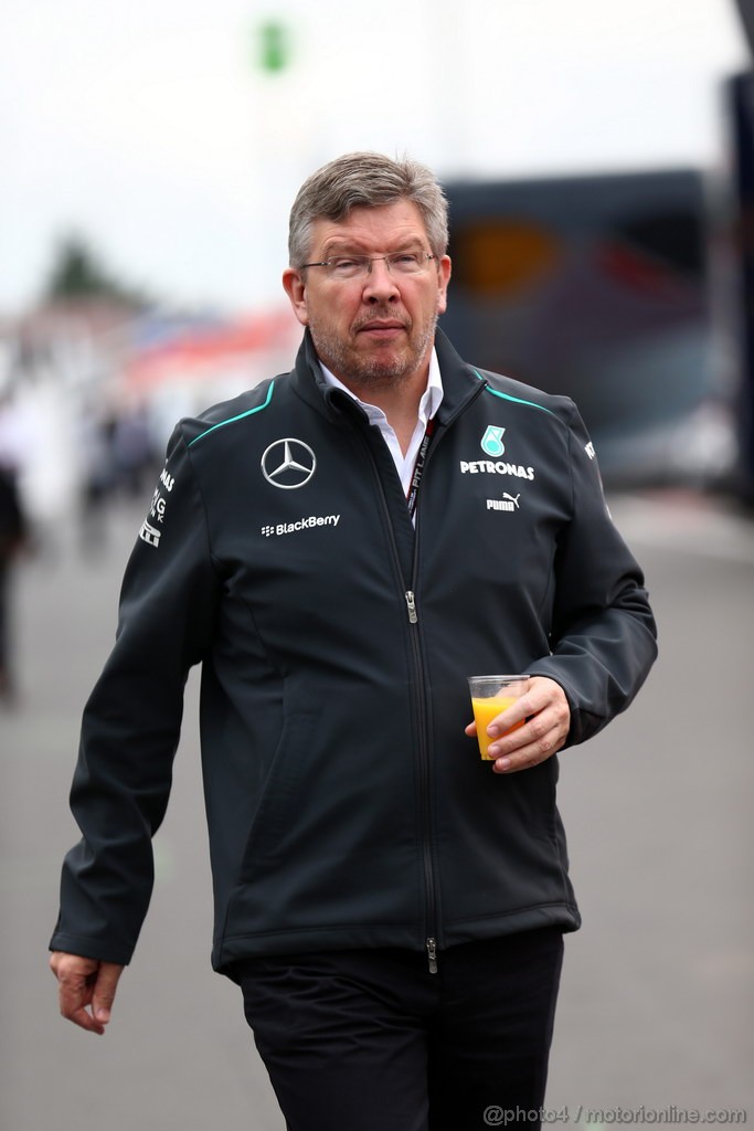 GP GERMANIA, 05.07.2013- Prove Libere 1, Ross Brawn (GBR), Team Principal, Mercedes GP 