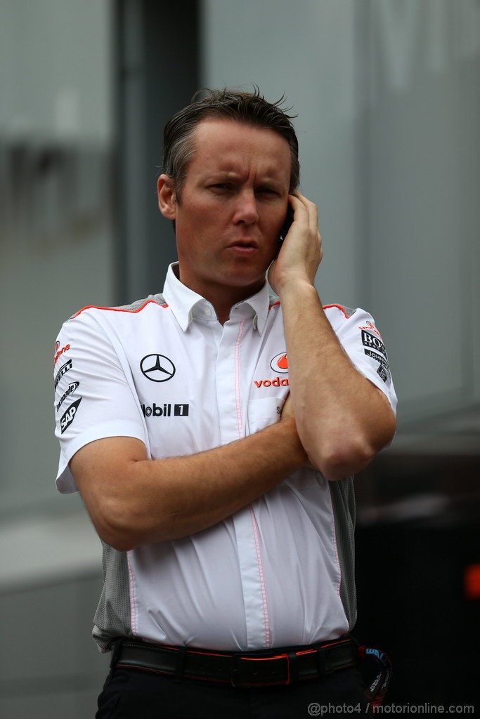 GP GERMANIA, 05.07.2013- Prove Libere 1, Sam Michael (AUS) McLaren Sporting Director 