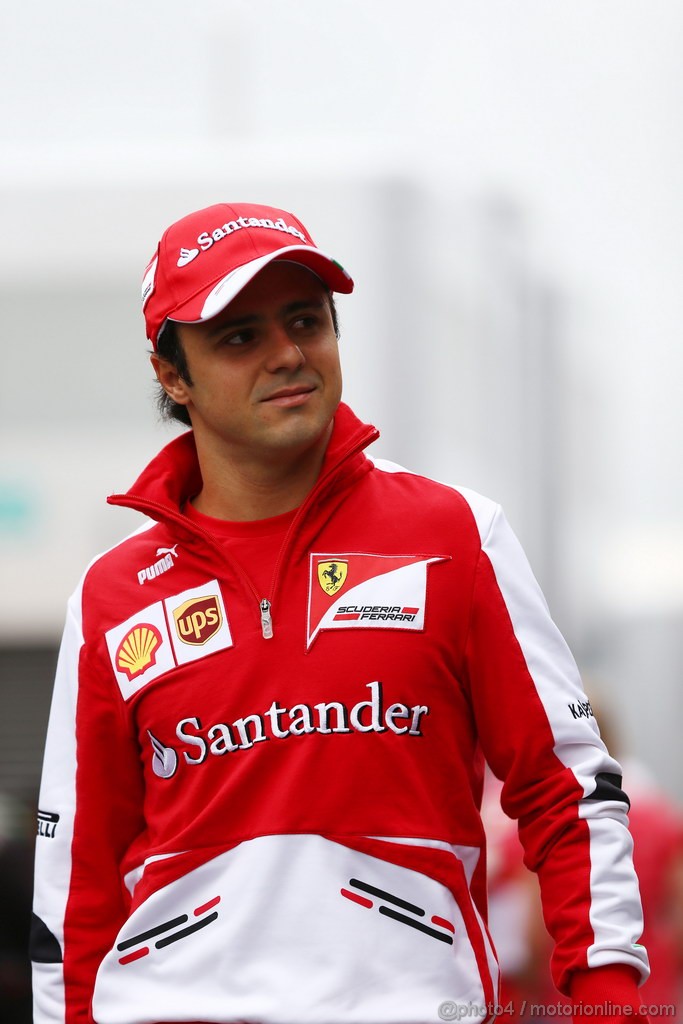 GP GERMANIA, 05.07.2013- Prove Libere 1, Felipe Massa (BRA) Ferrari F138