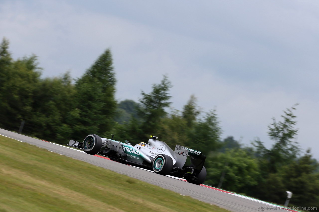 GP GERMANIA, 05.07.2013- Prove Libere 1, Lewis Hamilton (GBR) Mercedes AMG F1 W04 