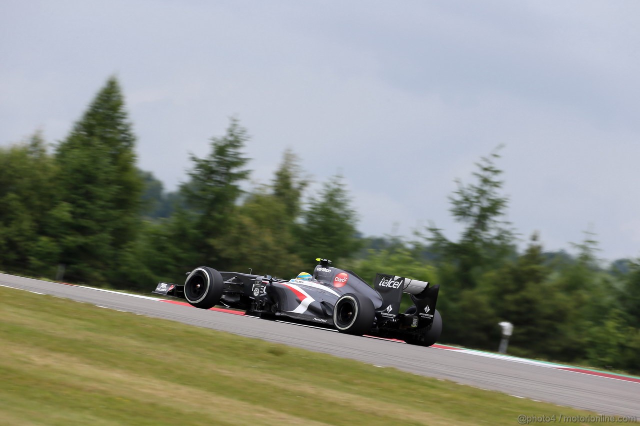 GP GERMANIA, 05.07.2013- Prove Libere 1, Esteban Gutierrez (MEX), Sauber F1 Team C32 