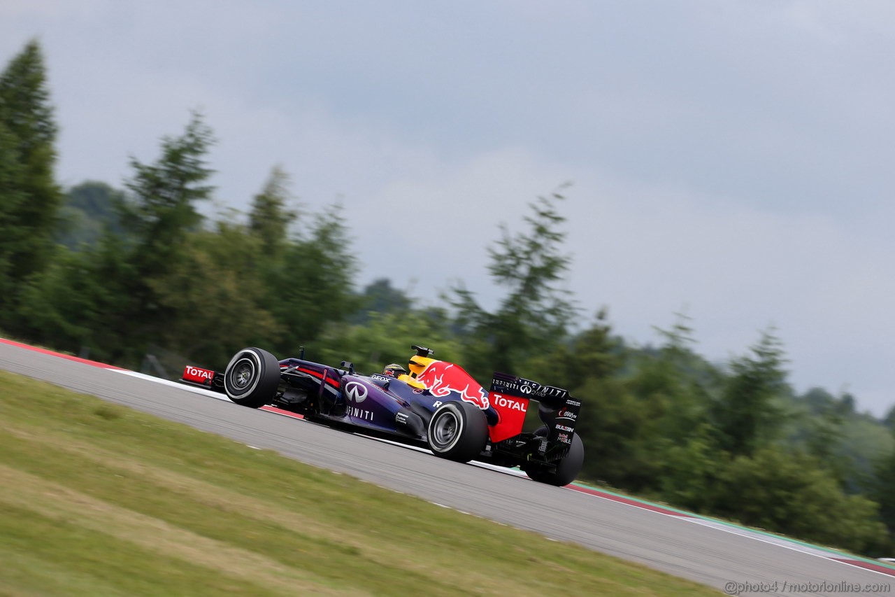 GP GERMANIA, 05.07.2013- Prove Libere 1, Sebastian Vettel (GER) Red Bull Racing RB9 