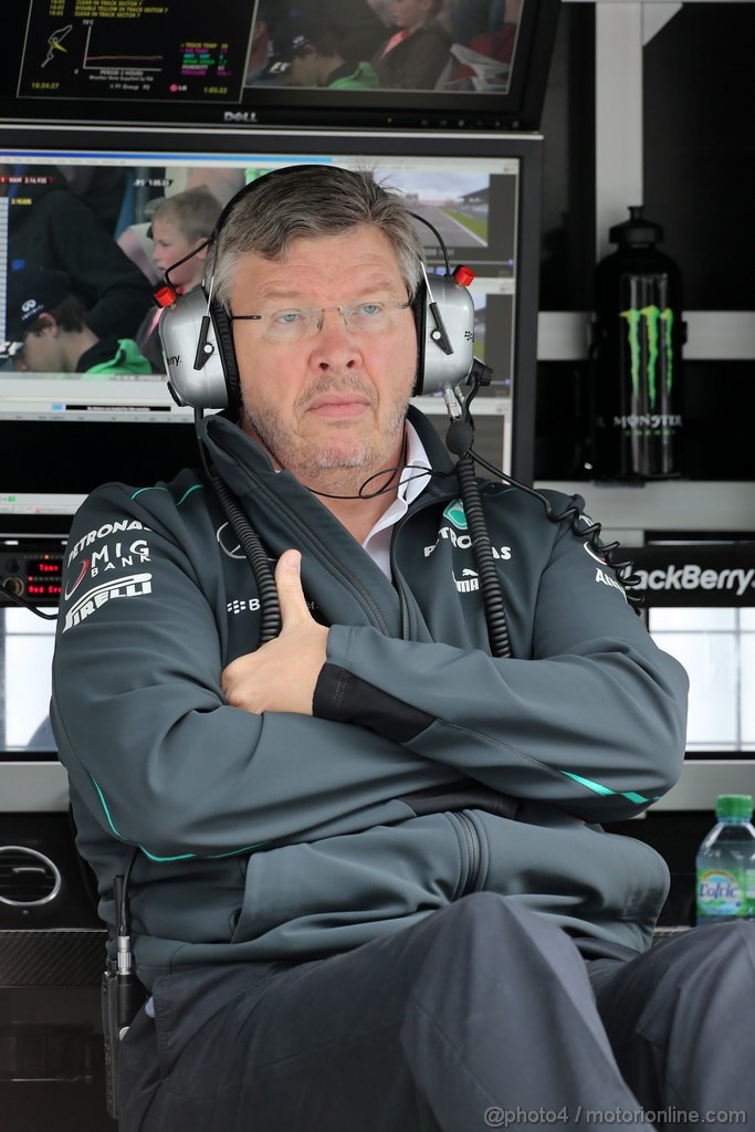 GP GERMANIA, 05.07.2013- Prove Libere 1, Ross Brawn (GBR), Team Principal, Mercedes GP 