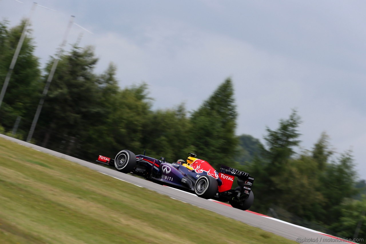 GP GERMANIA, 05.07.2013- Prove Libere 1, Sebastian Vettel (GER) Red Bull Racing RB9 