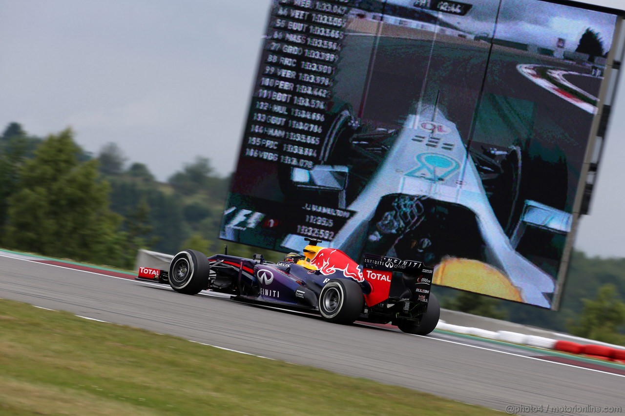 GP GERMANIA, 05.07.2013- Prove Libere 1, Sebastian Vettel (GER) Red Bull Racing RB9 