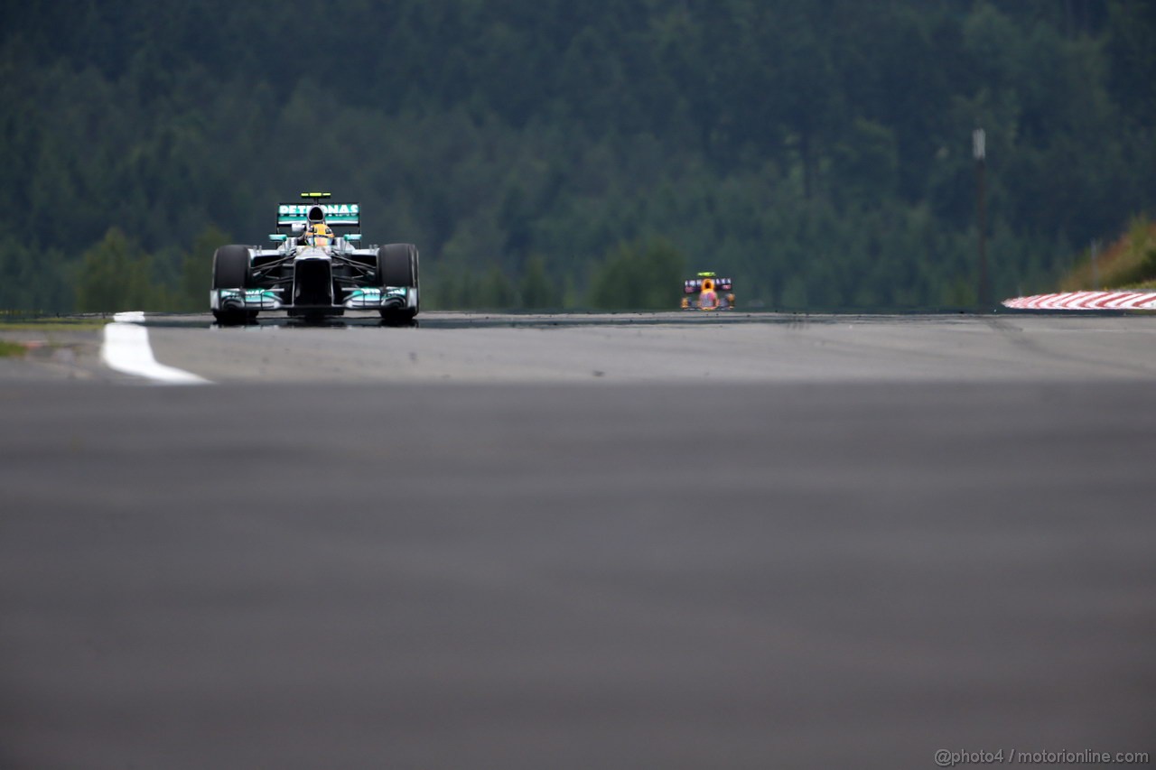 GP GERMANIA, 05.07.2013- Prove Libere 1, Lewis Hamilton (GBR) Mercedes AMG F1 W04 