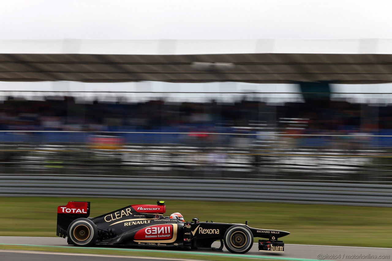 GP GERMANIA, 05.07.2013- Prove Libere 1, Romain Grosjean (FRA) Lotus F1 Team E21 