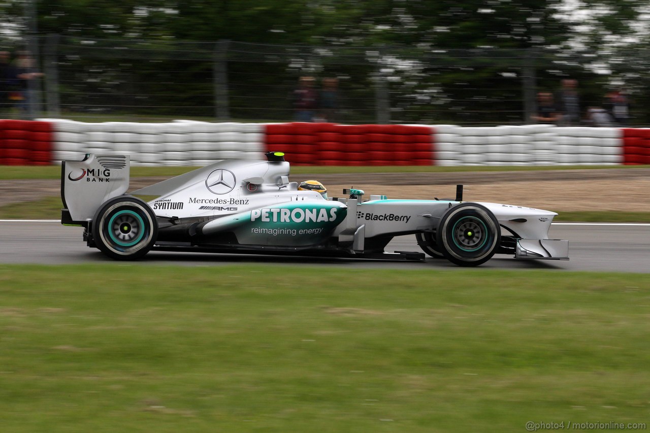 GP GERMANIA, 05.07.2013- Prove Libere 1, Lewis Hamilton (GBR) Mercedes AMG F1 W04 