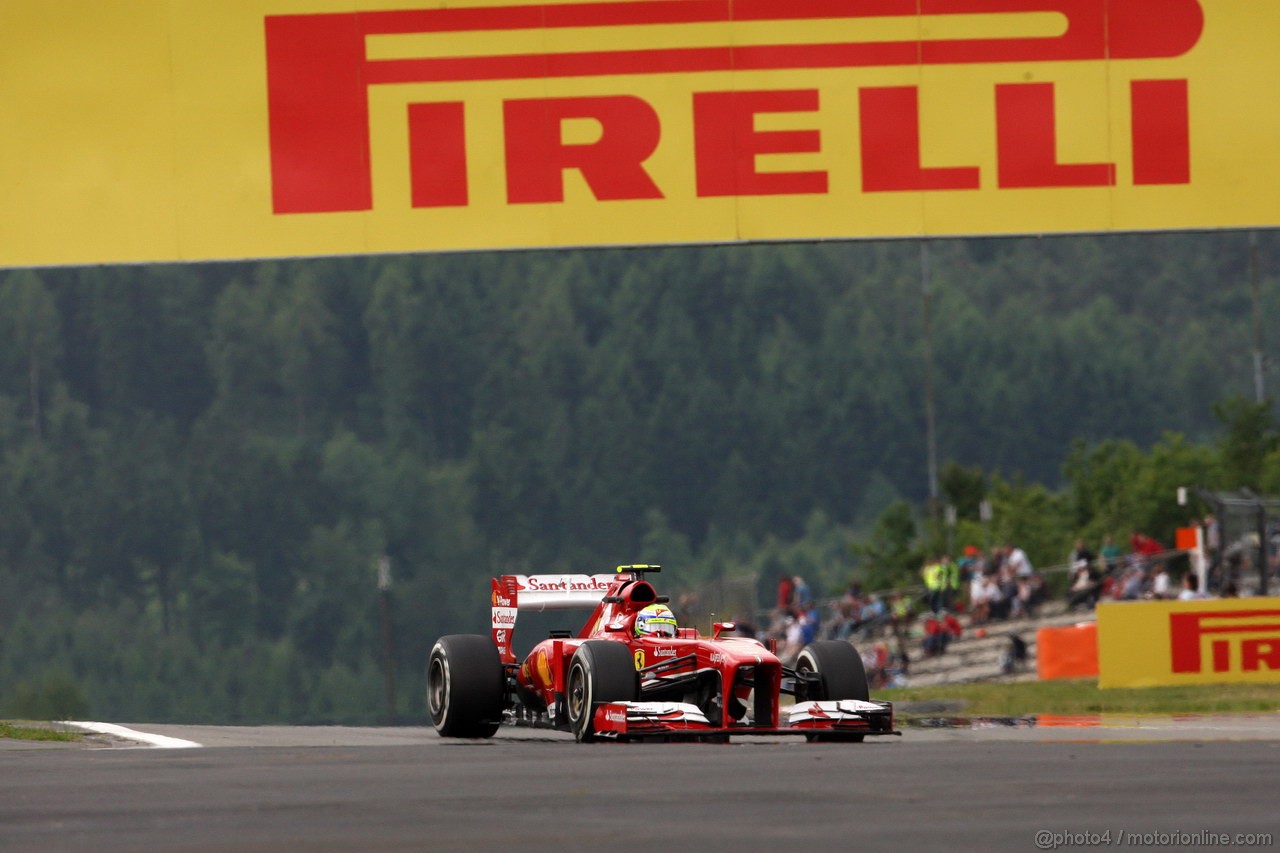 GP GERMANIA, 05.07.2013- Prove Libere 1, Felipe Massa (BRA) Ferrari F138 