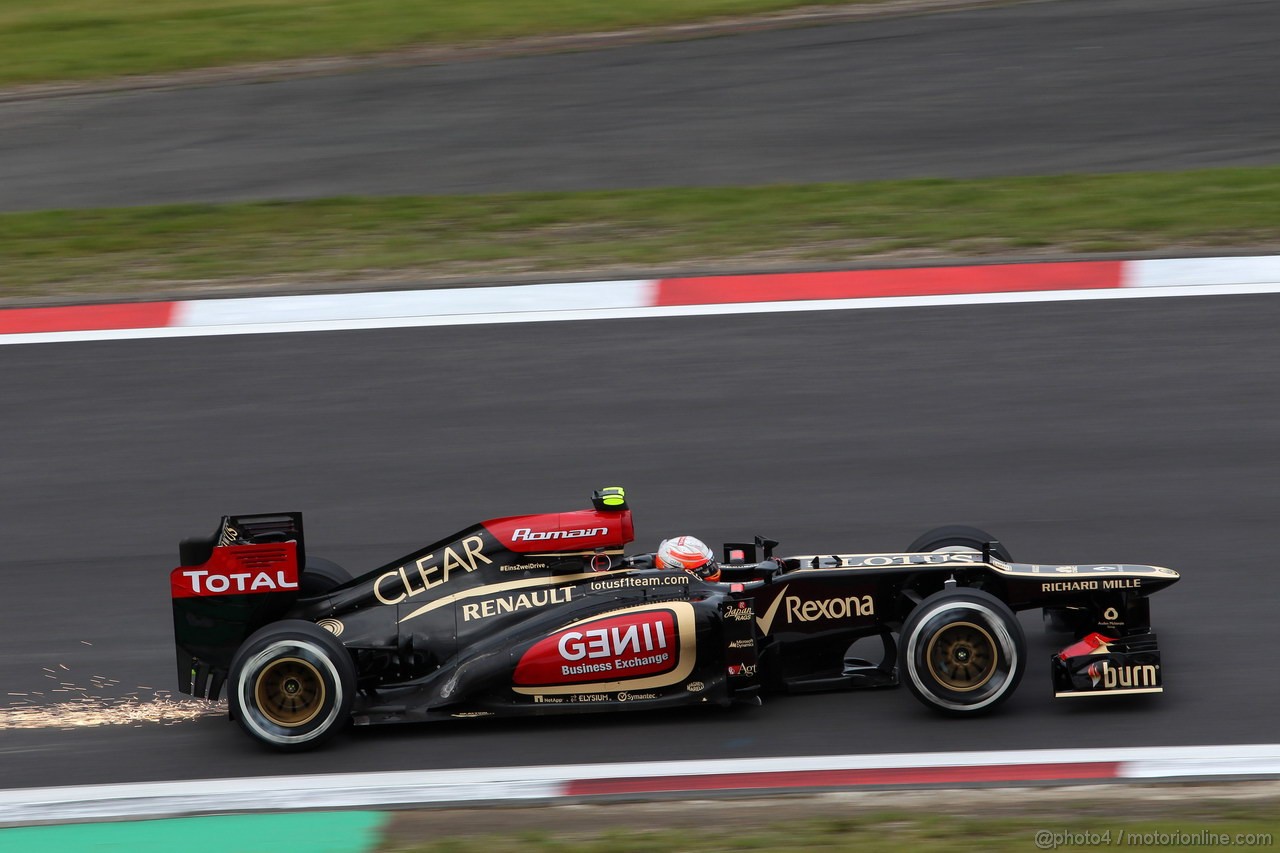 GP GERMANIA, 05.07.2013- Prove Libere 1, Romain Grosjean (FRA) Lotus F1 Team E21 