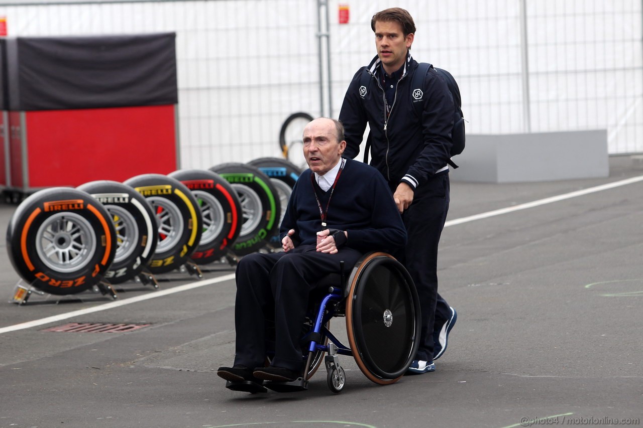 GP GERMANIA, 05.07.2013- Prove Libere 1, Sir Frank Williams(gbr),Team Principal Williams F1 Team 